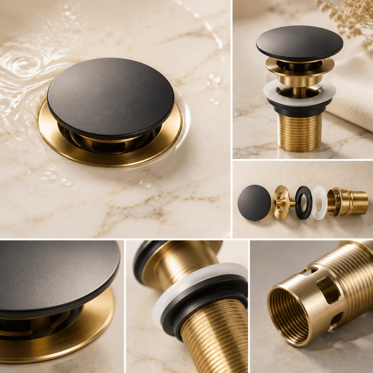 Sink Pop-Up Drain Stopper detail